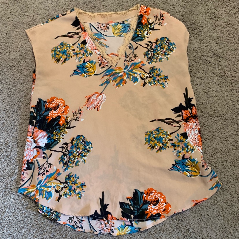 Shein Floral Blouse Small